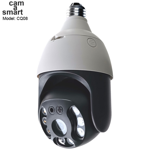 E27 Bulb Socket PTZ Wifi IP Camera CQ08
